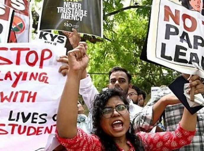  Indian students resit medical exam after alleged paper leak